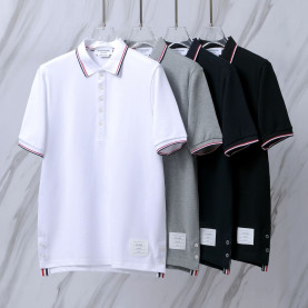 THOM BROWNE 톰브라운 029 RWB 팁 PK 폴로 반팔