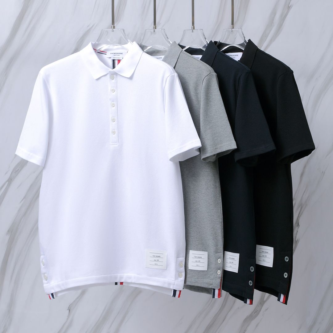 THOM BROWNE 톰브라운 031 RWB 센터백 PK 폴로 반팔