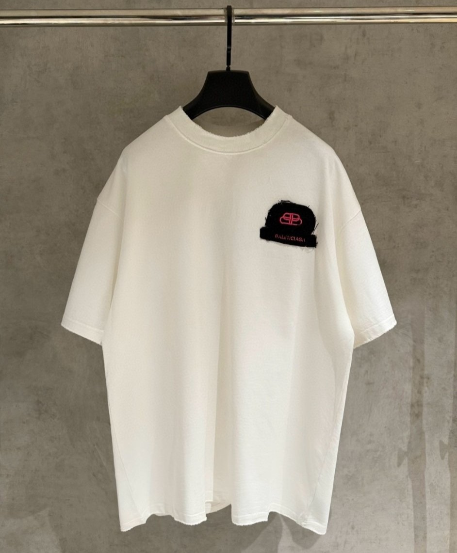 BALENCIAGA 발렌시아가 로고패치 빈티지 반팔 2COLOR