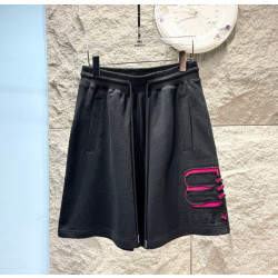 BALENCIAGA 발렌시아가 데미지 엠블럼로고 하프팬츠 2COLOR
