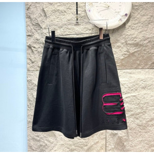 BALENCIAGA 발렌시아가 데미지 엠블럼로고 하프팬츠 2COLOR