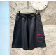 BALENCIAGA 발렌시아가 데미지 엠블럼로고 하프팬츠 2COLOR
