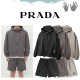 PRADA 프라다 오버핏 아노락 집업 세트