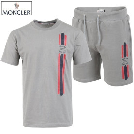 MONCLER 몽클레어 피그먼트 삼선 나염 반팔 & 반바지 셋업