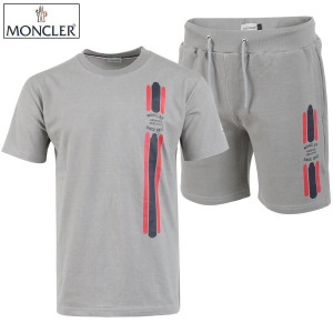 MONCLER 몽클레어 피그먼트 삼선 나염 반팔 & 반바지 셋업