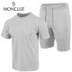 MONCLER 몽클레어 그레이 패치 반팔 & 반바지 셋업