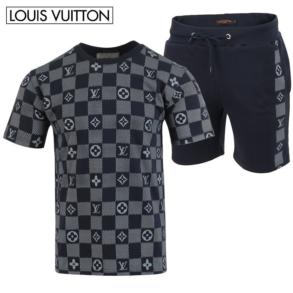LOUIS VUITTON 루이비통 체스 나염 반팔 & 반바지 셋업