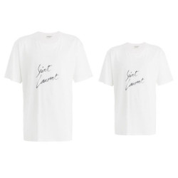 SAINT LAURENT 생로랑 시그니쳐 커플 반팔티
