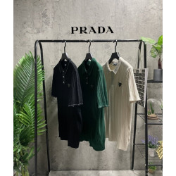 PRADA 프라다 스티치 카라니트