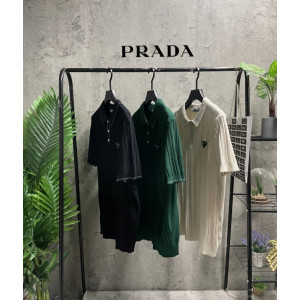 PRADA 프라다 스티치 카라니트