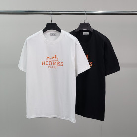 HERMES 에르메스 클래식로고 코튼 반팔티
