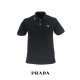 PRADA 프라다  플레이트 로고 스트레치 코튼 pk 반팔 2COLOR