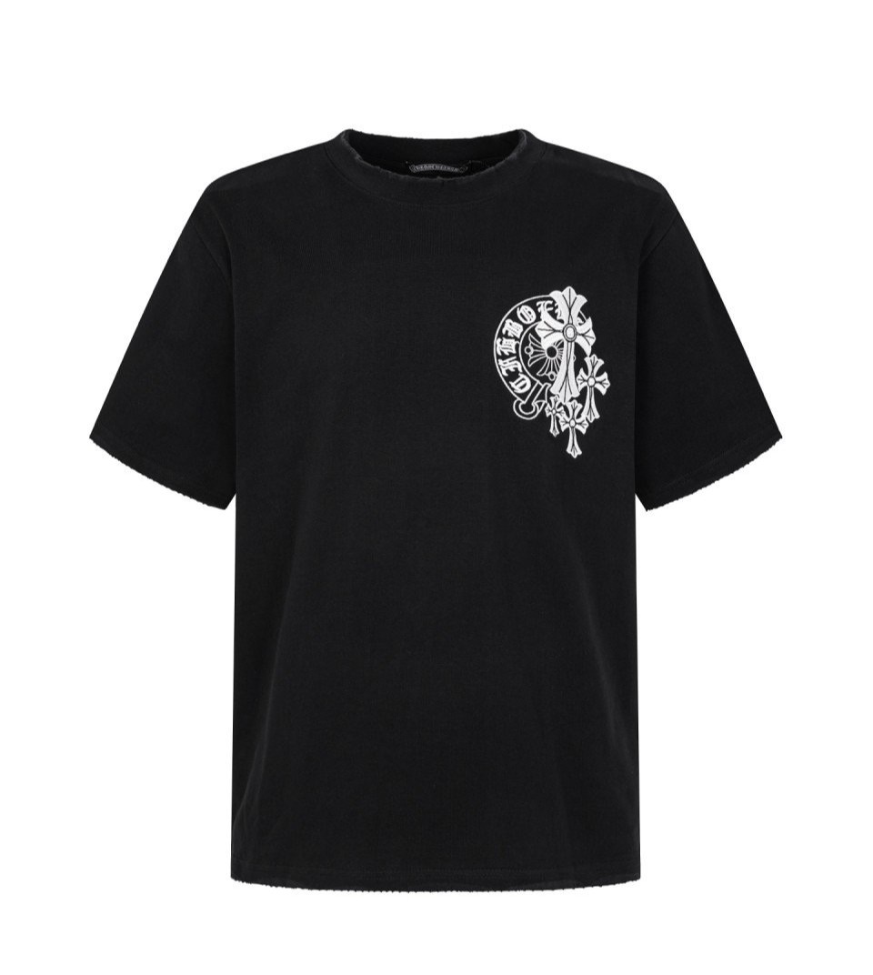 CHROME HEARTS 크롬하츠 빈티지 크로스 엠브로이더드 티셔츠