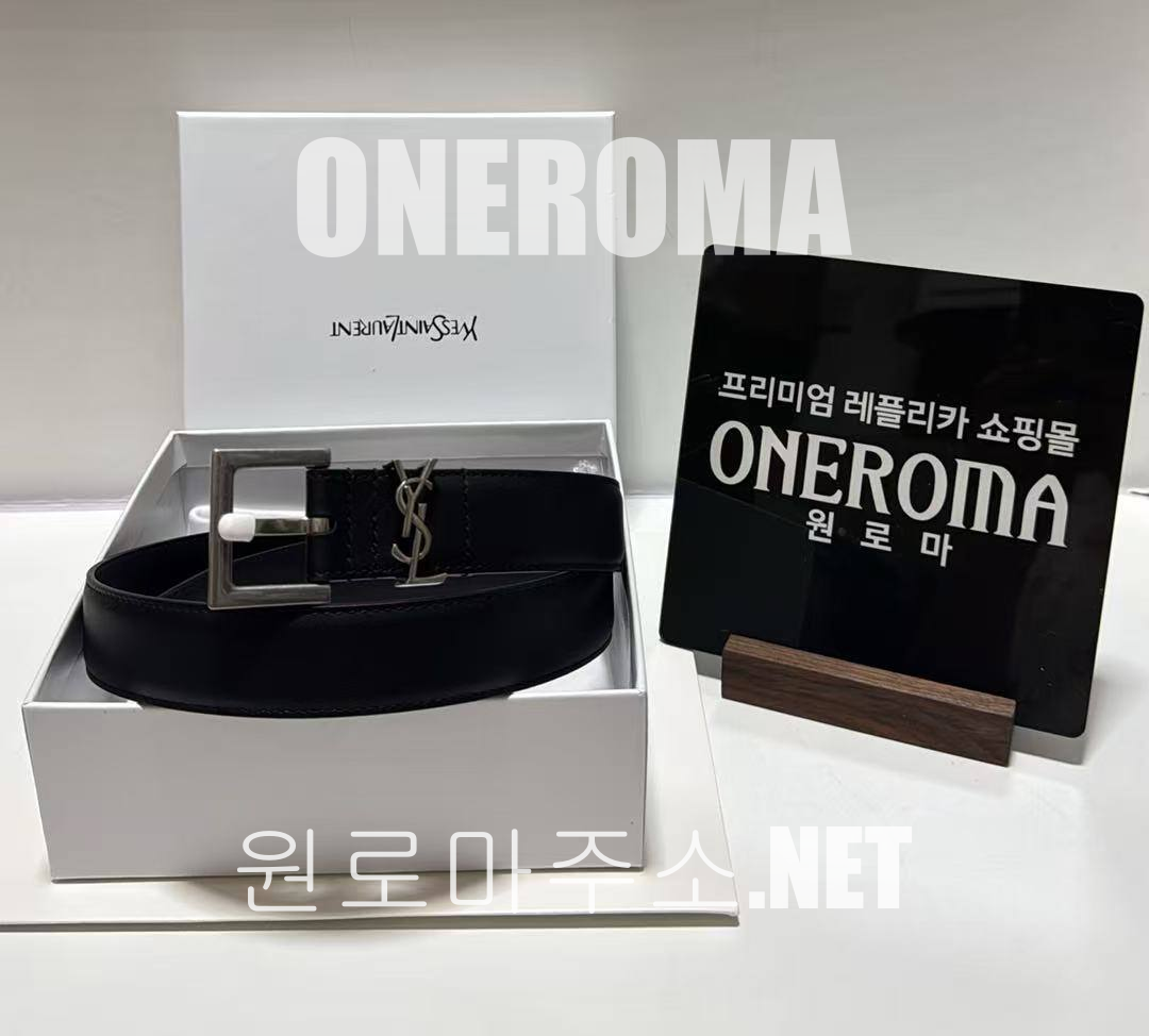 송*정 고객님 생로랑 YSL 로고 가죽 벨트