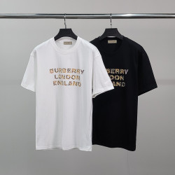 BURBERRY 버버리 마스트레터링 코튼 반팔티