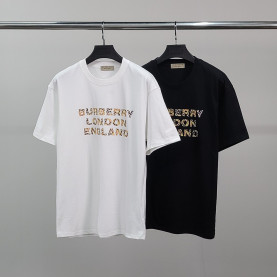 BURBERRY 버버리 마스트레터링 코튼 반팔티