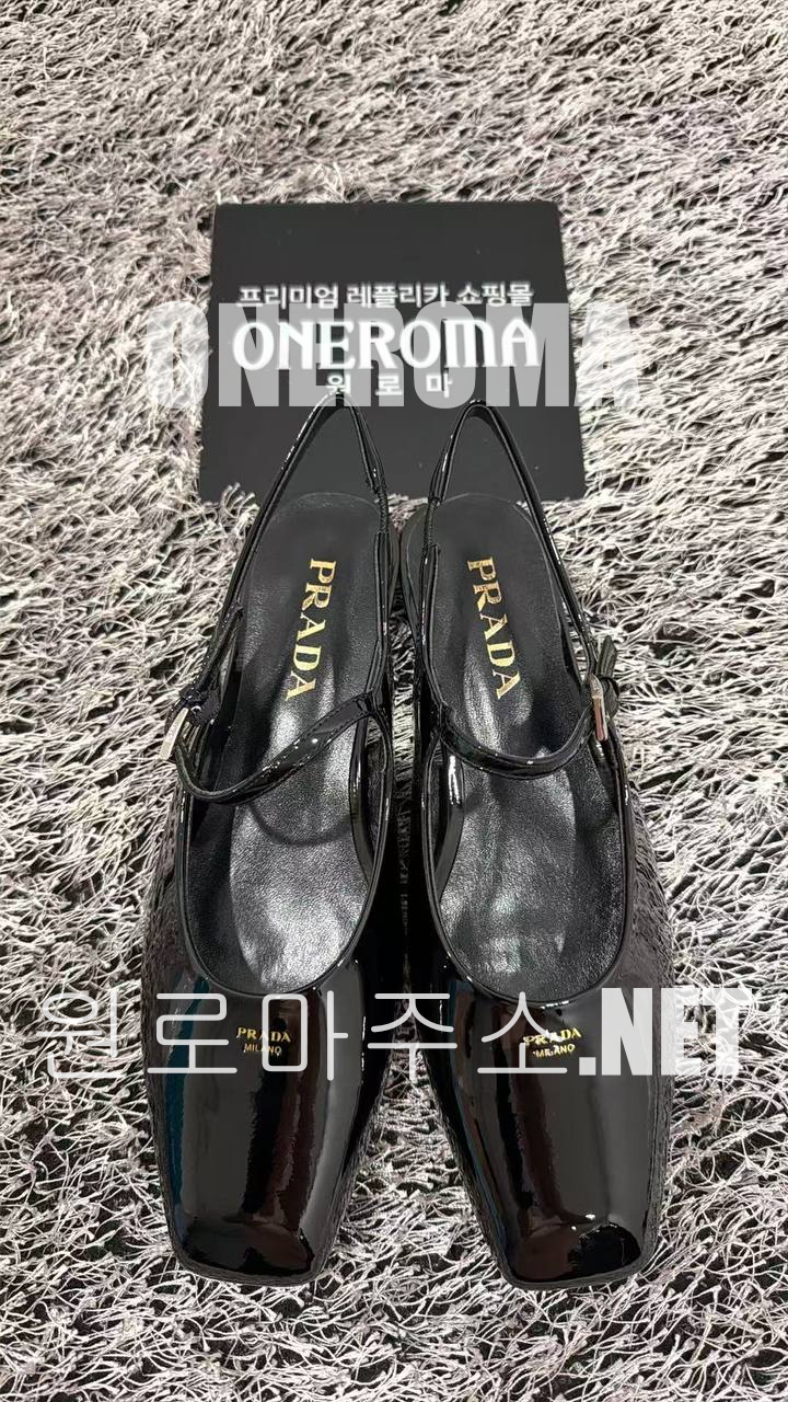 황*희 고객님 프라다 브러시드 메리제인 발레리나 플랫 슈즈