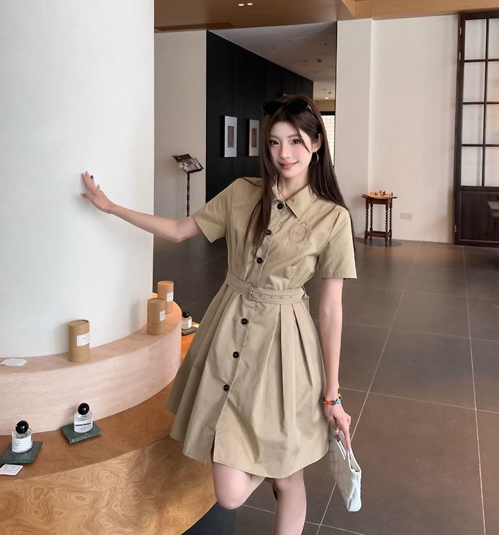 DIOR 디올 1049 유틸리티 벨티드 원피스