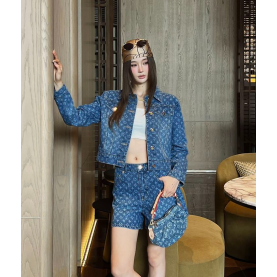 LOUIS VUITTON 루이비통 1028 모노그램 데님 자켓