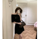 BURBERRY 버버리 1068 EKD 클래식 체크 트리밍 오프숄더 원피스 3COLOR