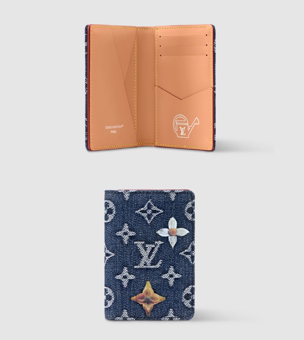 LOUIS VUITTON 루이비통 모노그램 플라워 데님 포켓 오거나이저 M27560