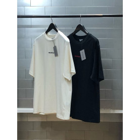 BALENCIAGA 발렌시아가 레터링자수 반팔티셔츠
