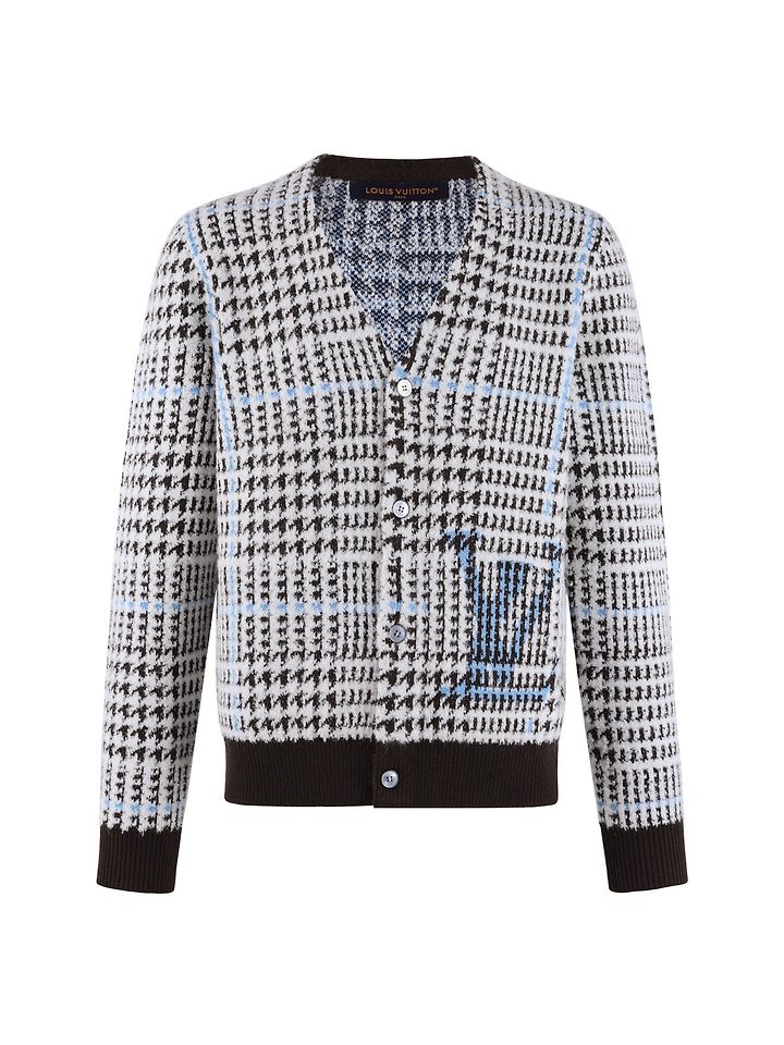 LOUIS VUITTON 루이비통 60235 플레이드 하운드투스 모헤어 가디건