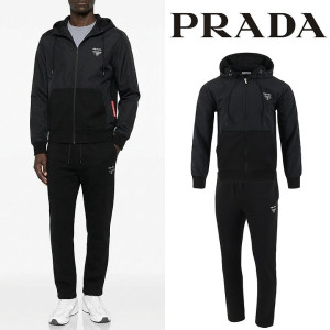 PRADA 프라다 레터링 클래식 우븐 셋업