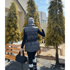 DIOR 디올 오블리크 패딩조끼(벨트포함)