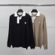MONCLER 몽클레어 와펜 배색 긴팔 카라 니트